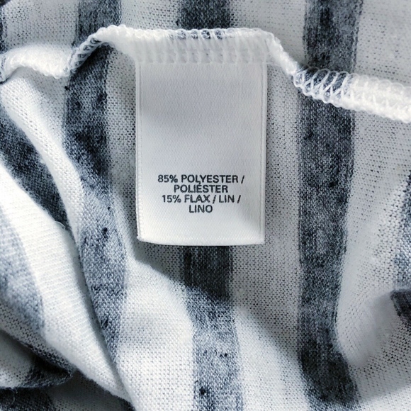 Victoria's Secret Top T-Shirt V Neck Striped (L12) - Picture 6 of 6